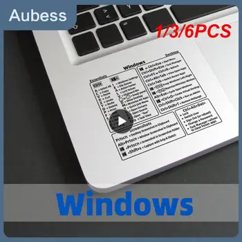 1/3/6PCS Windows PC Kompiuteris Nuoroda Spartųjį Lipduko Klijų Skaidrus Lipdukas Nešiojamas Desktop For Macbook