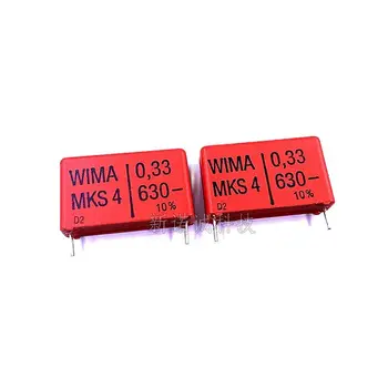 10VNT/Veimaro WIMA Kondensatorius 630V 334 0.33 UF 630V 330nF MKS4 Pėdų Atstumas 27,5 mm