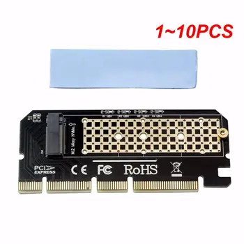 1~10VNT NVMe SSD NGFF, Kad PCIE X16 Adapteris Klavišą M Sąsaja Kortelės Palaikymas PCI-e, PCI Express 3.0 2230-2280 Dydis M. 2 Mie Adapteris