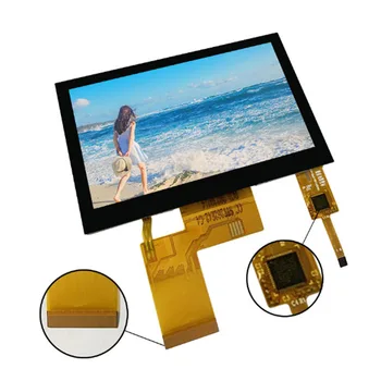 4.3 Colių 800x480 LCD Ekranas 40P Universalus RGB Sąsaja Multi-Contact, Talpinės Varžos Jutiklinis LCD