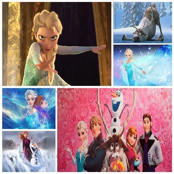 5D Deimantų Tapybos Animacinių filmų Princesė Užšaldyti Kryželiu 