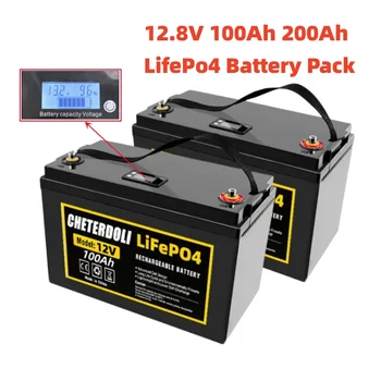 Aleaivy 12.8 V 100Ah 120Ah LifePo4 Baterija 12V Įkrovimo Baterija Ličio Geležies Fosfato (Lifepo4 Saulės Elementų įrankiai
