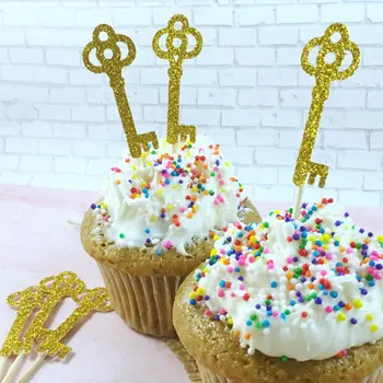 blizgučiai aukso klavišą gimtadienio cupcake rėžtuvės vestuvių nuotakos dušas šalis dekoro spurga desertas susitvarko