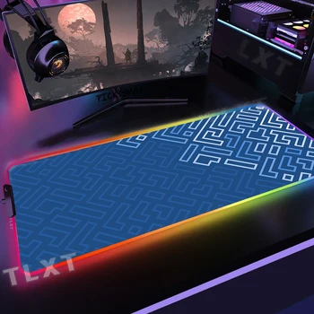 Didelis RGB Pelės Mygtukai XXL Žaidimų Kilimėlis LED Pelės Kilimėlis Geometrinis Žaidėjus Mousepads Lentelė Pagalvėlės Klaviatūros Kilimėliai Stalas Kilimas Su Apšvietimu