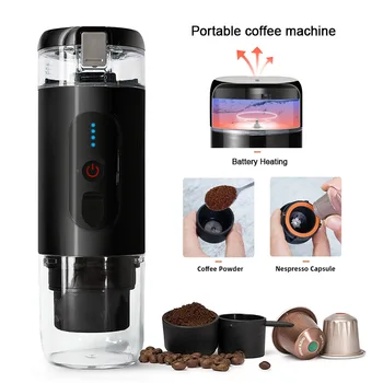 Elektrinis Espresso kavos Aparatas Belaidžio Vandens Šildymo kapsule, kavos virimo aparatas Versijos Nedidelis Kavos virimo aparatas Nešiojamų Lauko Kelionės