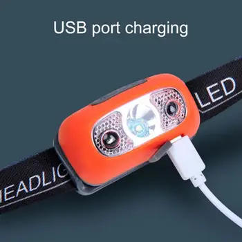 Galingas LED 1000LM Žibintai USB Įkraunamas Žibintuvėlis Kūno Judesio Jutiklis, Žibintų Kempingas Lempa Žibintuvėlis Žibintas