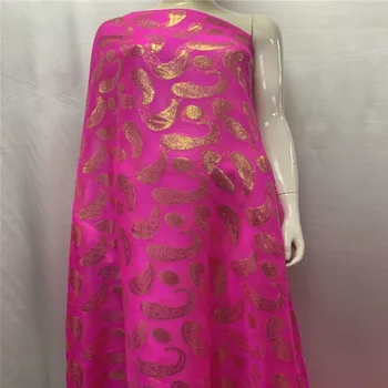 Geros Kokybės gražiausių Šilko, nėrinių Audinio Satino Moterų Suknelė, 100% Nekilnojamojo Šilko Medžiagos, Spausdinimo audinio Su aukso LXE41