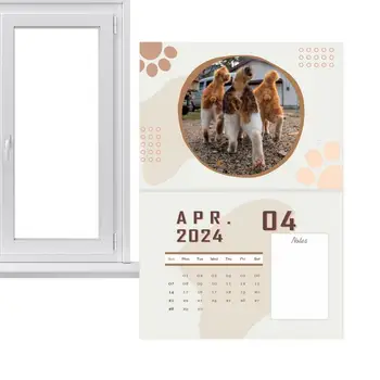 Gyvūnų Kalendorius Sienos 2024 Mėnesio Katė Buttholes Storio Puslapių Kalendorius Mielas 12 Mėnesių Kalendoriaus Planavimas Planavimo Kabančios
