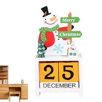 Kalėdų Advento Atgalinės Atskaitos Kalendorius Medienos Kalėdinis Advento Kalendorius Užblokuoti Nešiojamų Kalėdų Medinių Blokas Kalendorius Namų