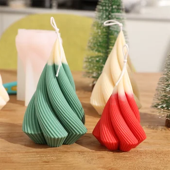 Kalėdų Eglučių Žvakės Silikono Formos 3D Žvakių Formų, skirta Žvakė, Todėl 