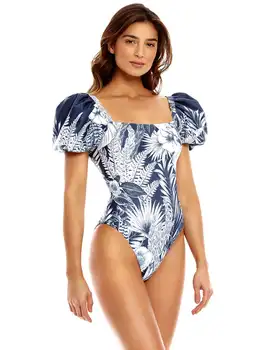 Mados Teismo maudymosi kostiumėlį, Pilka Spausdinti Backless vientisas maudymosi kostiumėlis Bikini Stora Aikštėje Apykaklės Pajūrio Kurortas Atsitiktinis Vasaros 2023 M. Moteris