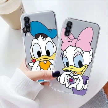 Minnie Mouse Mickey Daisy Lankas Fundas Samsung Galaxy A50 A50S A30S A70 Telefono dėklas Animacinių filmų Coque 