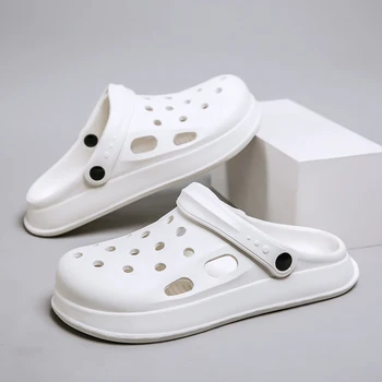 Naujas mados sandalai aukštos kokybės šlepetės minkšto dugno paplūdimio sandalai vyrų anti-slip gilaus kvėpuojantis EVA avalynė