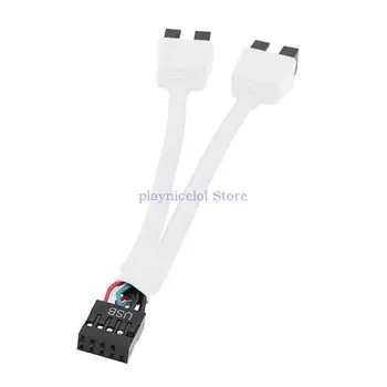 Patirtis Pagerėjo USB Signalo Kokybė su šiuo Ekranuoti USB 2.0 9 Pin Splitter E8BA