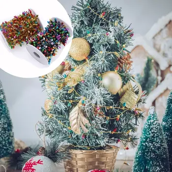 Plastikiniai Kalėdinės Lemputės Karoliukai Kalėdinės Namų Dekoracijos Spalvinga Netikrą Šviesos Eilutę 5 Metrų