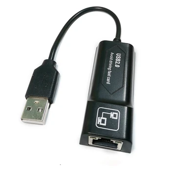 USB 2.0 Į RJ45 10/100 Mbps USB Ethernet Adapter Tinklo Korta LAN USB Tinklo Adapteris Lan RJ45 Kortelės PC Nešiojamas kompiuteris