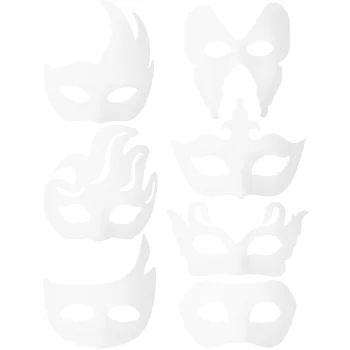 Užgavėnių Kaukės Baltas Popieriaus Plaušienos Kaukių Maskaradas Šalies Kaukės Halloween Kostiumai, Rekvizitas, 