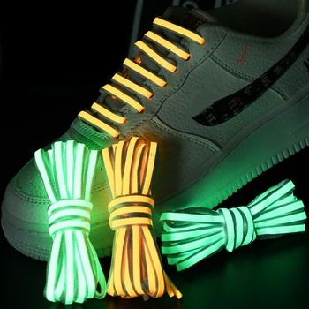 Šviečiantys batų raišteliai Liuminescencinės Batų raišteliais Švyti Tamsoje Naktį Puslankiu Batraištis Sportbačių Raišteliai Batai Šviesos apyrankę dovanų