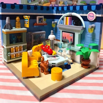 Žaislai Vaikams, Miesto Architektūros Namas Kampe Kambarį Katė Televizijos Vaisiaus 3D Modelį 